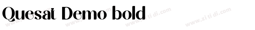 Quesat Demo bold字体转换 Quesat Demo bold字体转换